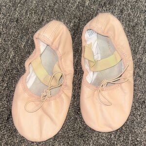 Weissman Blush Pink Leather Ballet Slippers